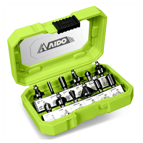 ست 12 عددی تیغ اور فرز نجاری ویدو WD71268108001 WIDO امکان خرید چکی کولیت8mm